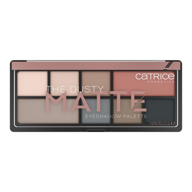 CATRICE THE DUSTY MATTE akių vokų šešėlių paletė, 9 g