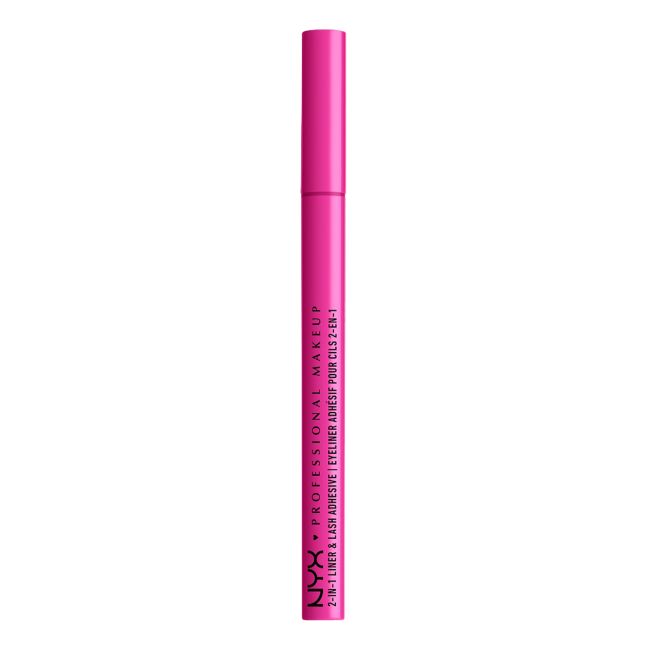 NYX PROFESSIONAL MAKEUP JUMBO LASH! akių kontūro skystis su plunksnele ir klijai