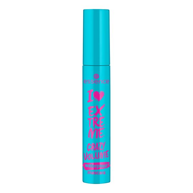 ESSENCE I LOVE EXTREME CRAZY VOLUME vandeniui atsparus blakstienų tušas, 9,5 ml