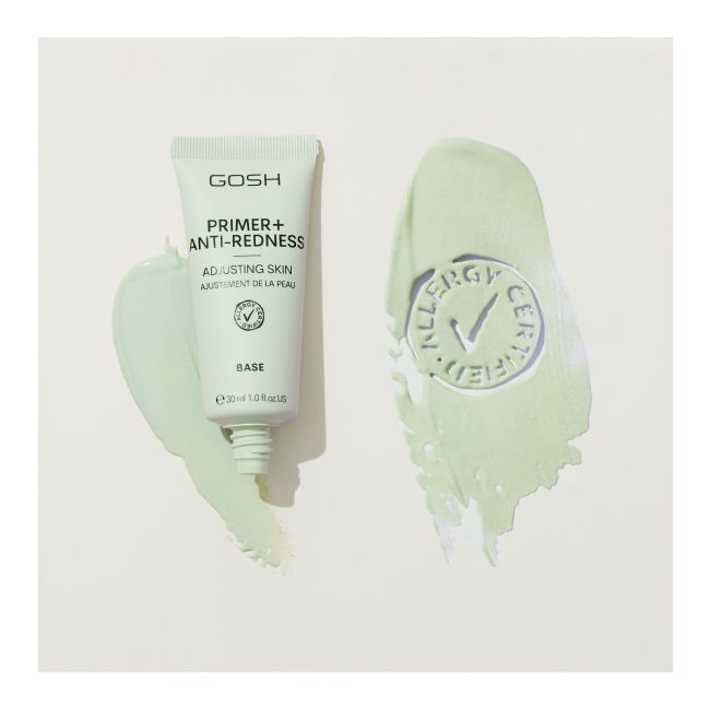 GOSH PRIMER+ ANTI-REDNESS makiažo bazė, 30 ml