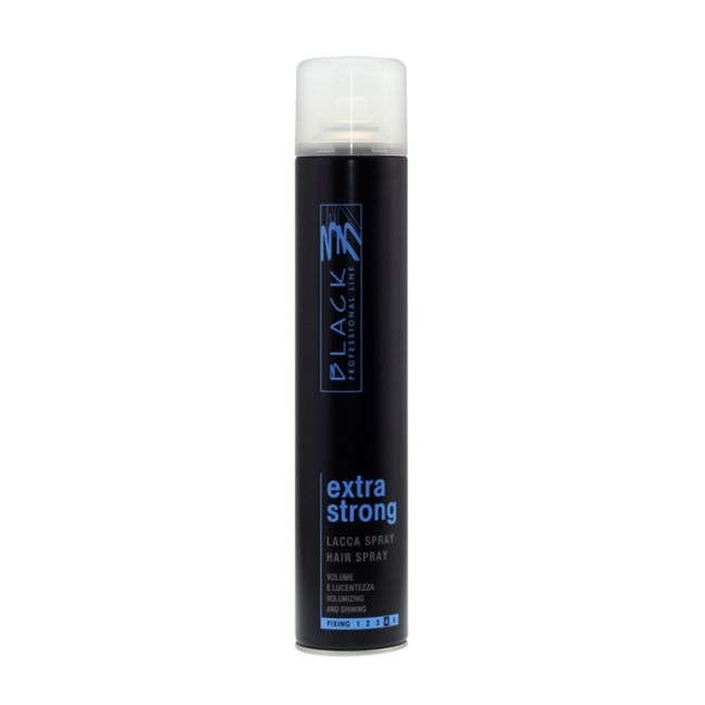 PARISIENNE BLACK EXTRA STRONG plaukų lakas, 500 ml