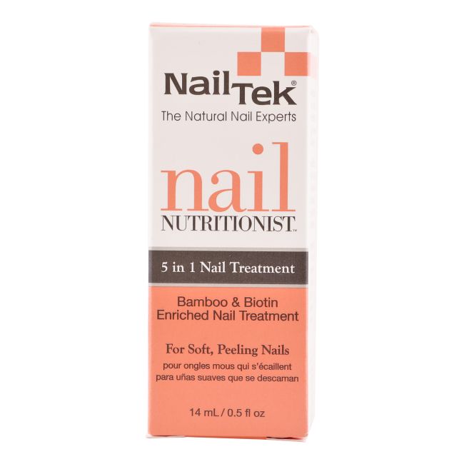 NAIL TEK NUTRITIONIST BAMBOO & BIOTIN atkuriamoji nagų priemonė, 14 ml