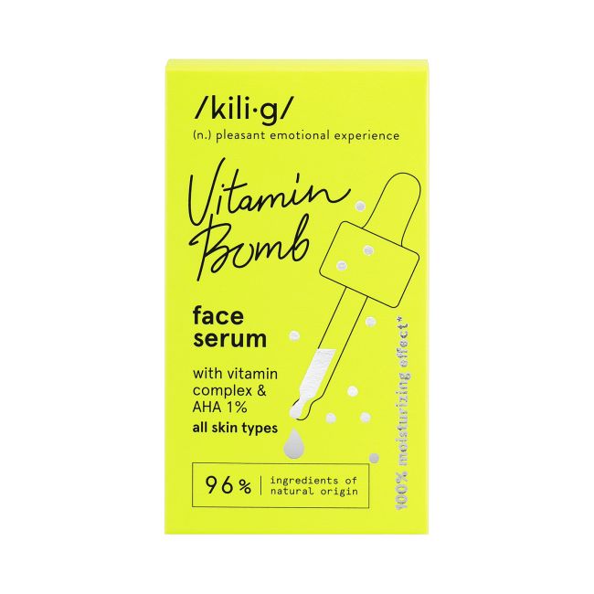 KILIG VITAMIN BOMB veido serumas, 30 ml
