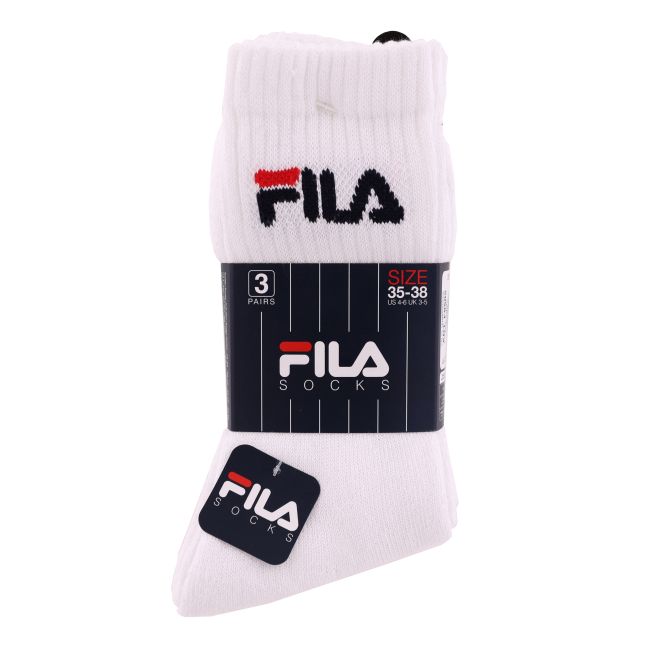 FILA WHITE F9505 kojinės (3 poros)