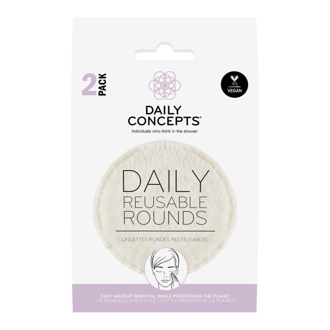 DAILY CONCEPTS makiažo valymo padukai (2 vnt.)