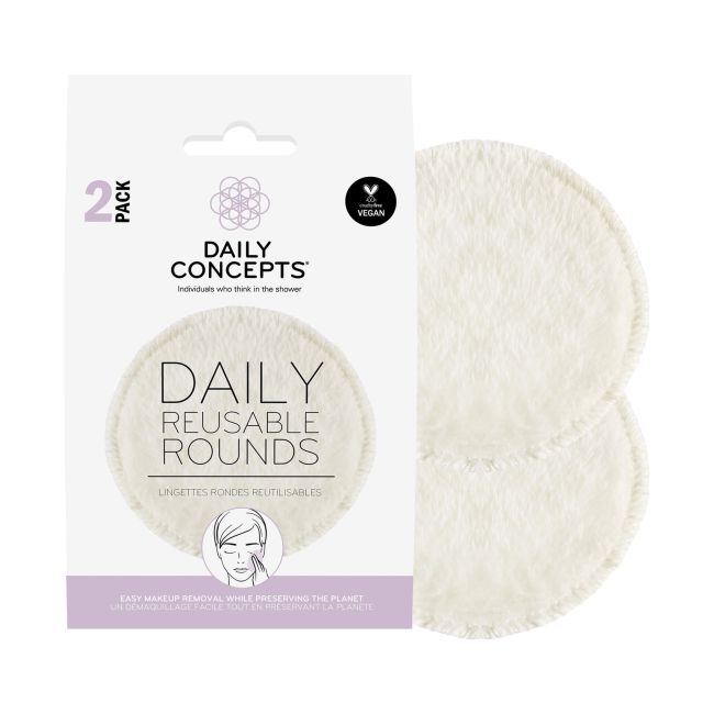 DAILY CONCEPTS makiažo valymo padukai (2 vnt.)