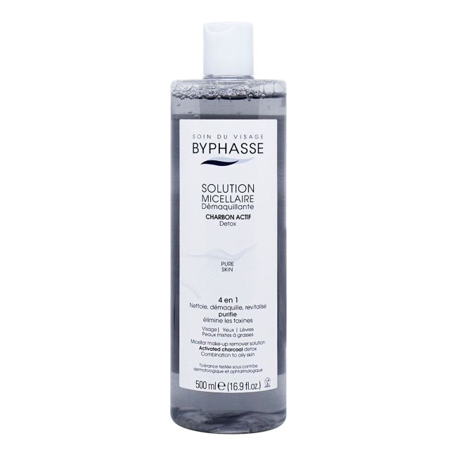 BYPHASSE SOLUTION PURE SKIN 4 IN 1 micelinis vanduo, 500 ml