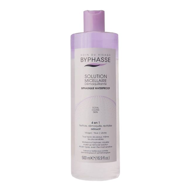 BYPHASSE SOLUTION TOTAL CLEAN SKIN 4 IN 1 micelinis vanduo, 500 ml