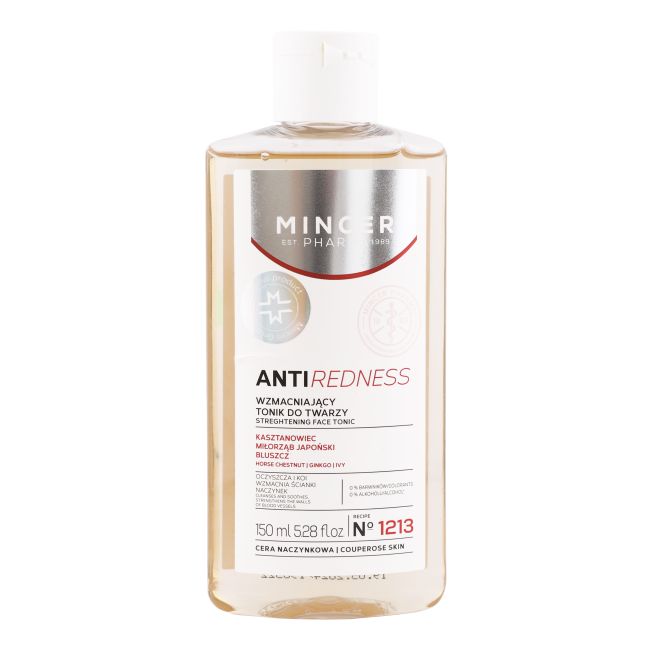 MINCER ANTIREDNESS STREGHTENING veido tonikas, 150 ml