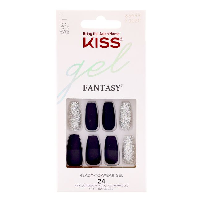 KISS GEL FANTASY priklijuojami dirbtiniai nagai (24 vnt.)