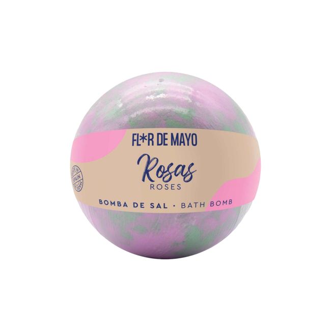 FLOR DE MAYO ROSAS vonios druskos burbulas, 200 g
