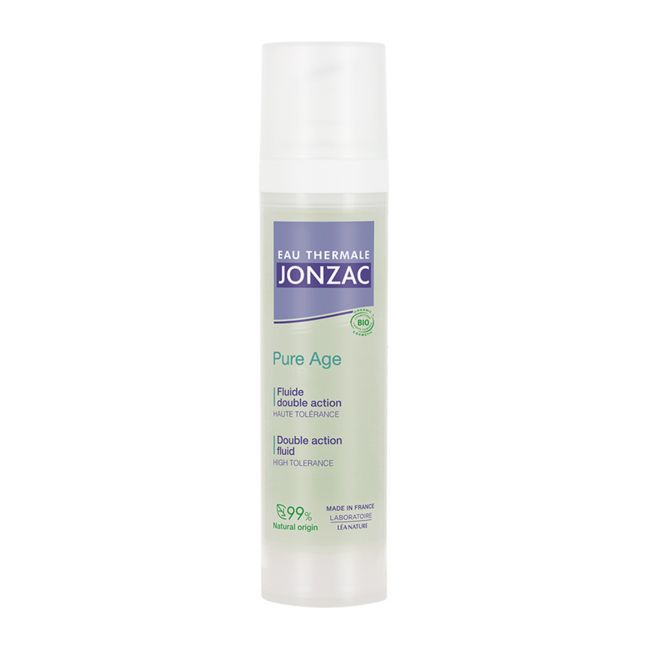 EAU THERMALE JONZAC PURE AGE DOUBLE ACTION veido fluidas, 40 ml