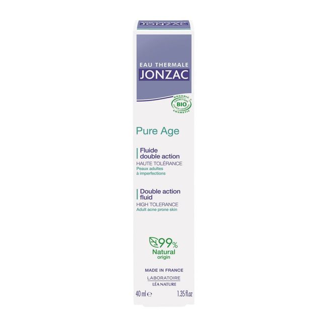 EAU THERMALE JONZAC PURE AGE DOUBLE ACTION veido fluidas, 40 ml