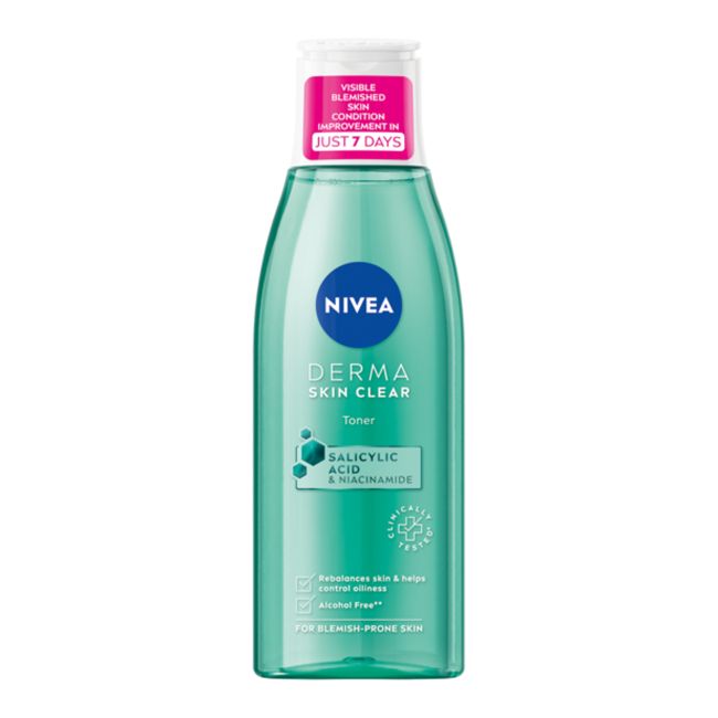 NIVEA DERMA SKIN CLEAR veido tonikas, 200 ml