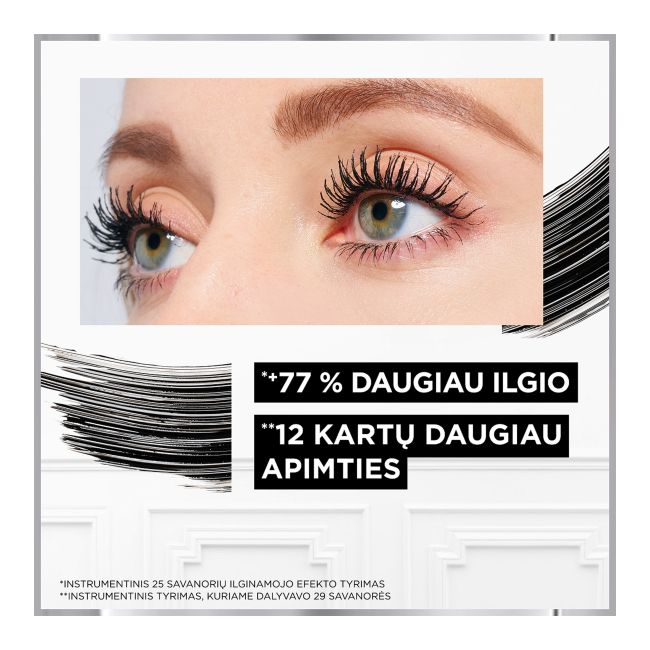 L'OREAL PRO XXL VOLUME blakstienų tušas (7,1 ml x 6,7 ml)