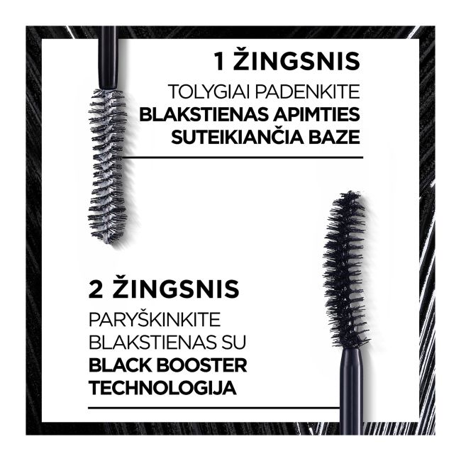 L'OREAL PRO XXL VOLUME blakstienų tušas (7,1 ml x 6,7 ml)