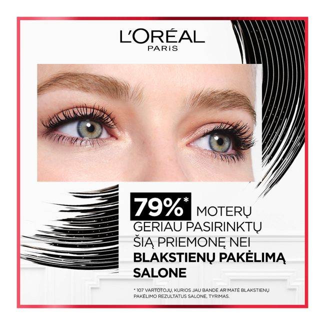 L'OREAL PRO XXL LIFT blakstienų tušas (7,2 ml x 6,4 ml)