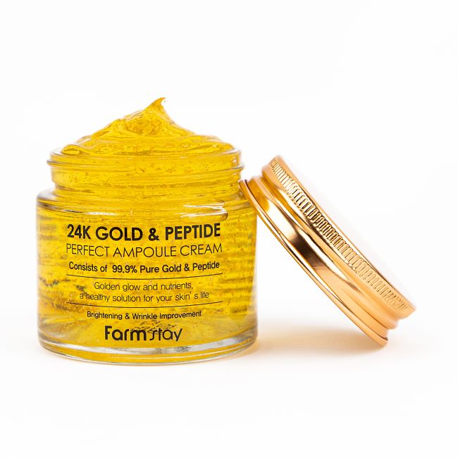 FARMSTAY 24K GOLD & PEPTIDE veido kremas, 80 ml