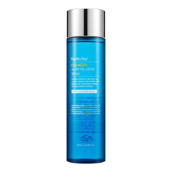 FARMSTAY COLLAGEN WATER FULL MOIST veido serumas, 250 ml