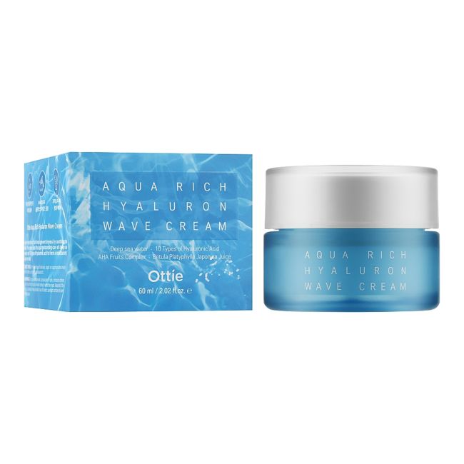 OTTIE AQUA RICH HYALURON WAVE veido kremas, 60 ml