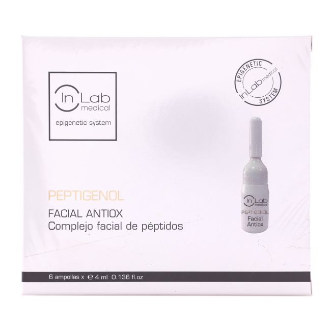 IN LAB PEPTIGENOL FACIAL ANTIOX veido ampulės, 4 ml