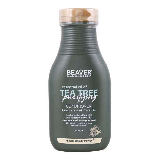 BEAVER BEAUTY TEA TREE PURIFYING plaukų kondicionierius, 350 ml