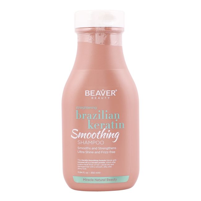 BEAVER BEAUTY BRAZILIAN KERATIN SMOOTHING plaukų šampūnas, 350 ml