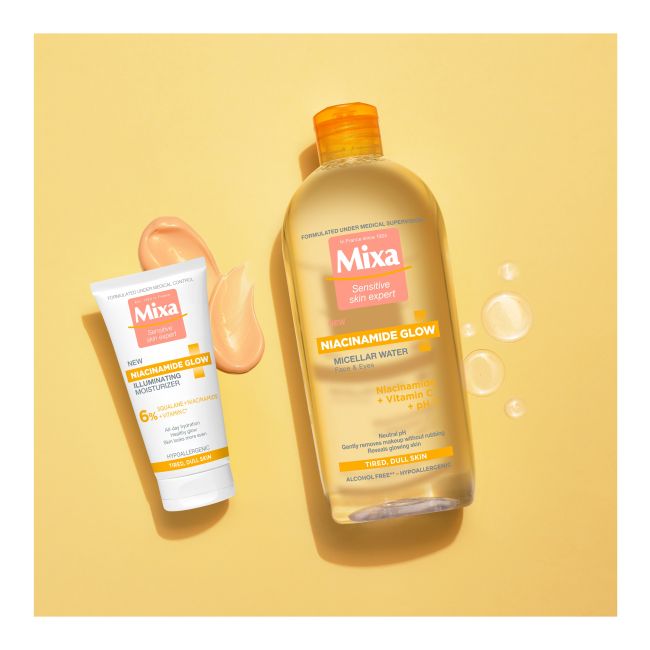 MIXA NIACINAMIDE GLOW micelinis vanduo, 400 ml