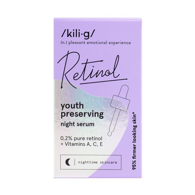 KILIG RETINOL naktinis veido serumas, 30 ml