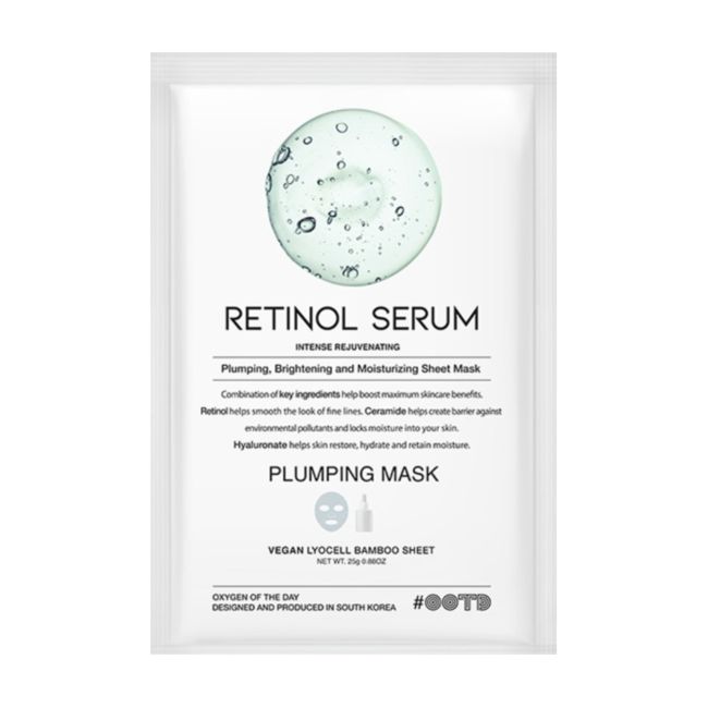 OOTD RETINOL SERUM PLUMPING veido kaukė, 25 g