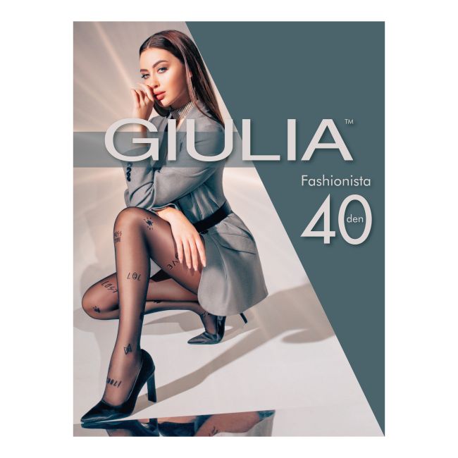 GIULIA FASHIONISTA 40 DEN NERO pėdkelnės