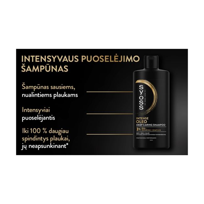 SYOSS OLEO INTENSE plaukų šampūnas, 440 ml