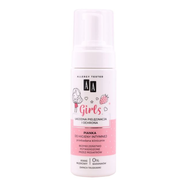 AA GIRLS vaikų intymios higienos putos, 150 ml