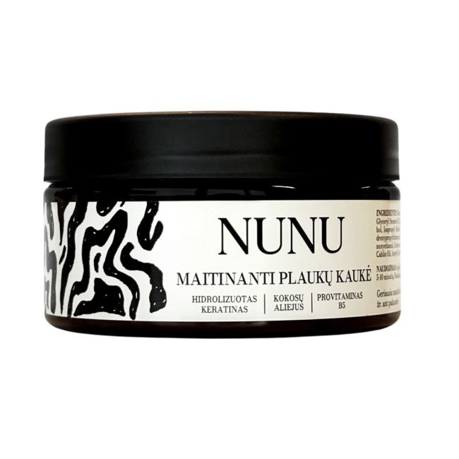 NUNU BY SIMONA NAINĖ maitinamoji plaukų kaukė, 200 ml