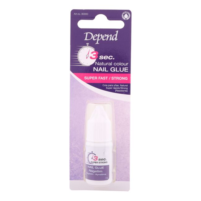 DEPEND 3 SEC. NATURAL COLOUR nagų klijai, 3 g