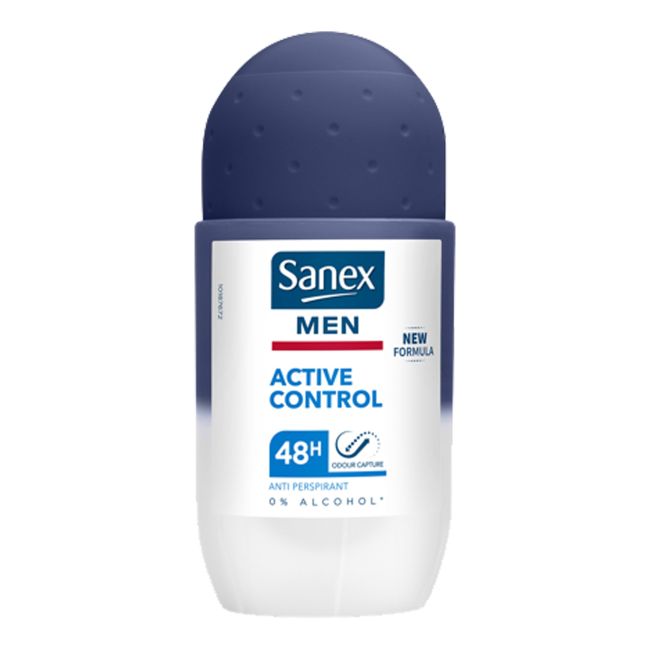 SANEX MEN ACTIVE CONTROL rutulinis vyrų dezodorantas, 50 ml