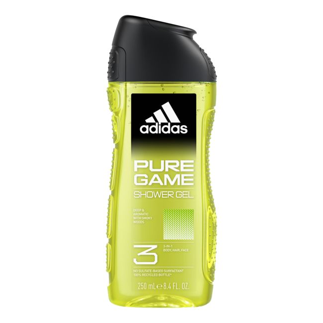 ADIDAS PURE GAME vyrų dušo želė, 250 ml