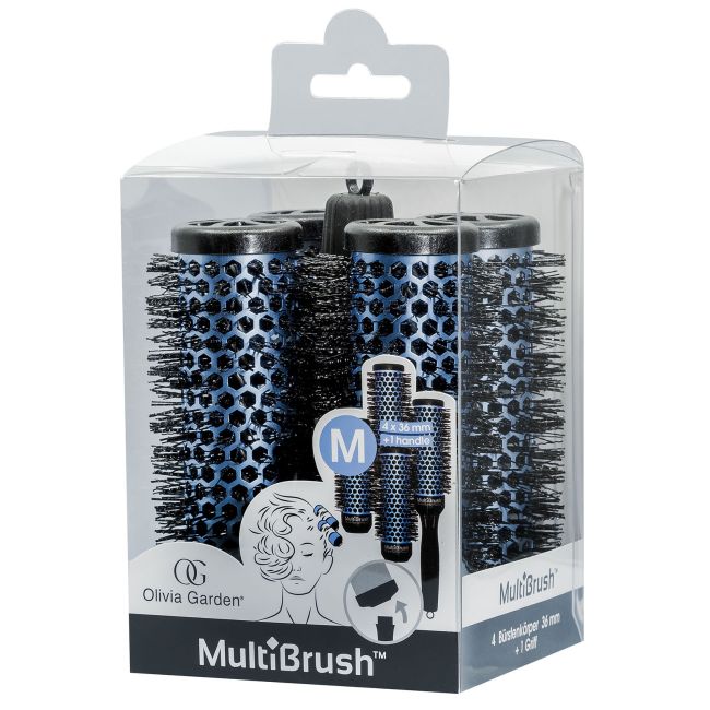 OLIVIA GARDEN MULTIBRUSH šepečių rinkinys  (4x36 mm + rankena)