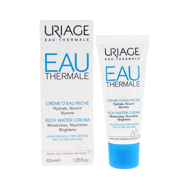 URIAGE EAU THERMALE RICH WATER veido kremas, 40 ml