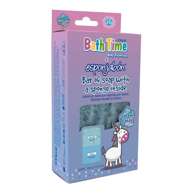 BATH TIME COTTON CANDY kūno muilo kempinė, 120 g