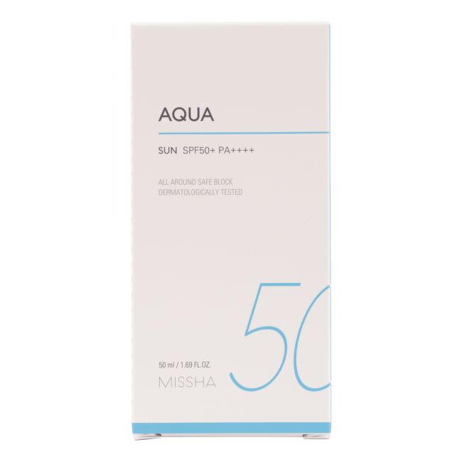 MISSHA AQUA SUN SPF50+ apsauginis veido kremas nuo saulės, 50 ml