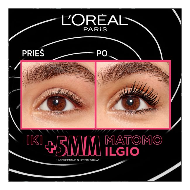 L'OREAL TELESCOPIC LIFT blakstienų tušas, 9,9 ml