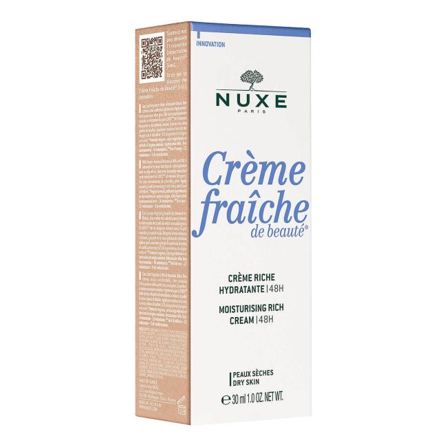 NUXE FRAICHE DE BEAUTE MOISTURISING RICH veido kremas, 30 ml