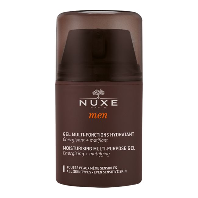 NUXE MEN MOISTURISING MULTI-PURPOSE vyrų veido želė, 50 ml