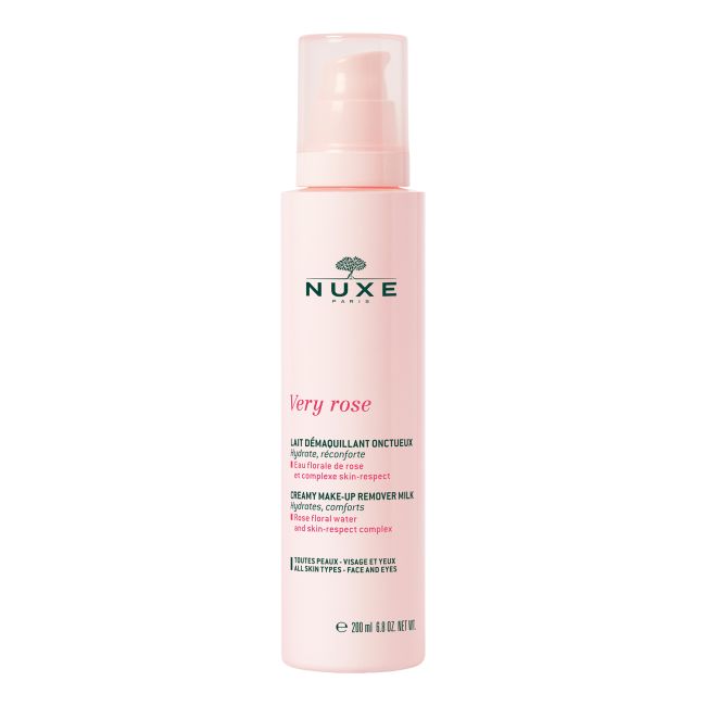 NUXE VERY ROSE CREAMY makiažo valymo pienelis, 200 ml