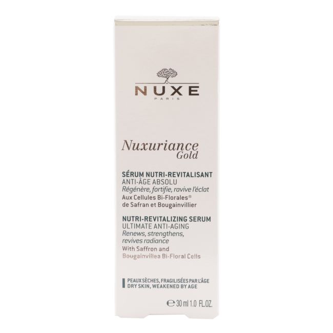 NUXE NUXURIANCE GOLD NUTRI-REVITALISANT veido serumas, 30 ml
