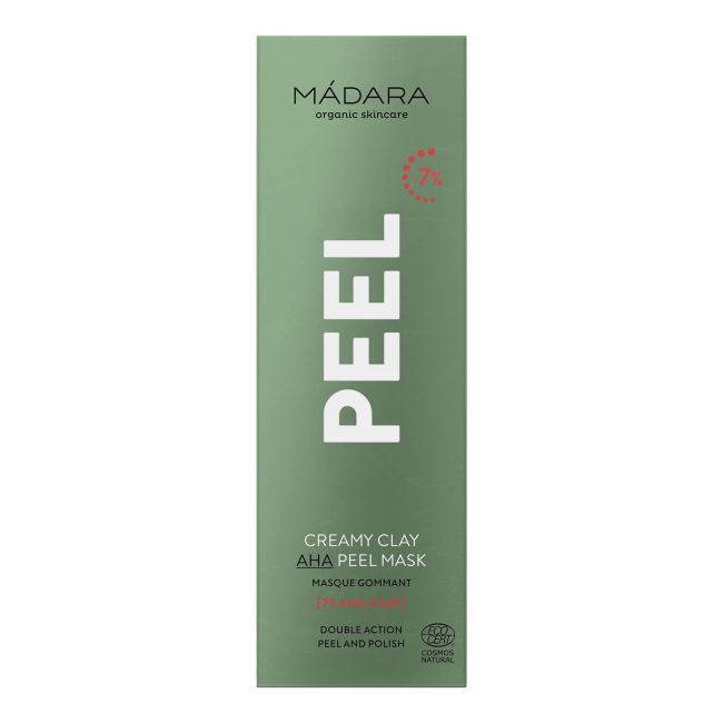 MADARA PEEL CREAMY CLAY AHA PEEL veido kaukė, 60 ml