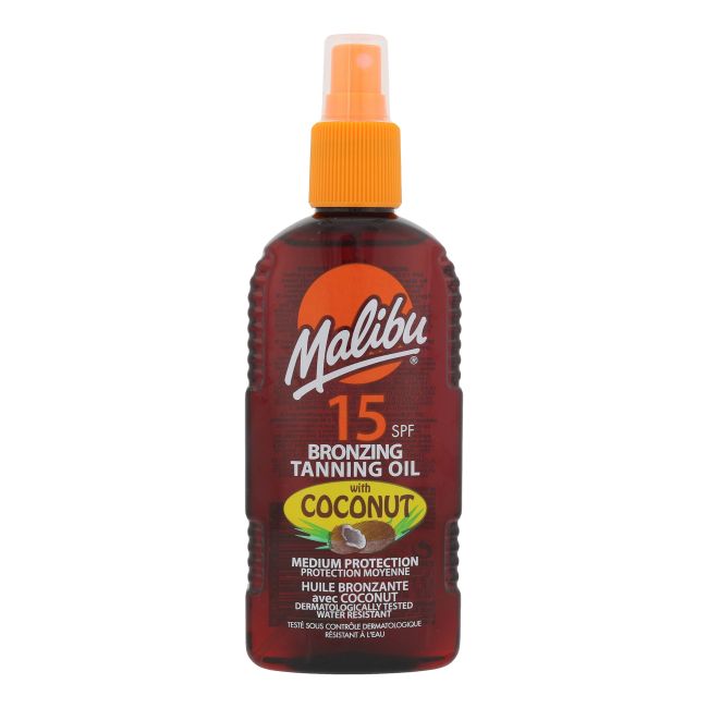 MALIBU SPF15 COCONUT apsauginis įdegio aliejus, 200 ml