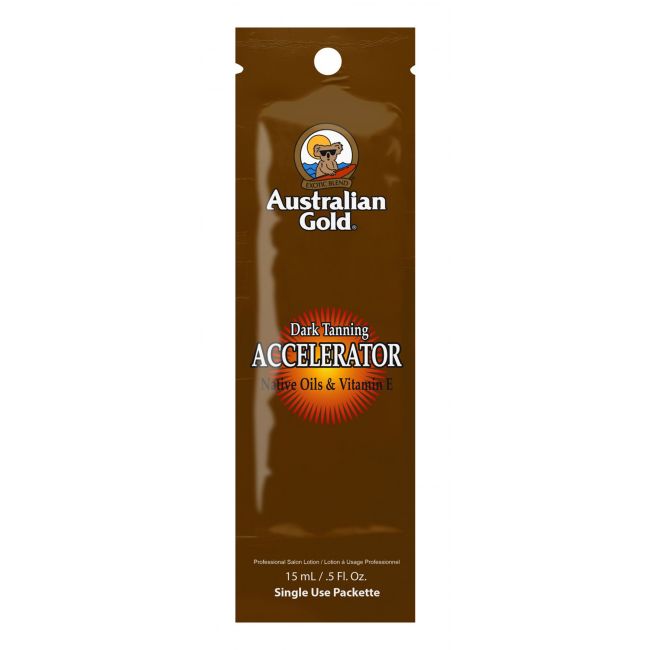 AUSTRALIAN GOLD DARK TANNING ACCELERATOR soliariumo įdegio kremas, 15 ml