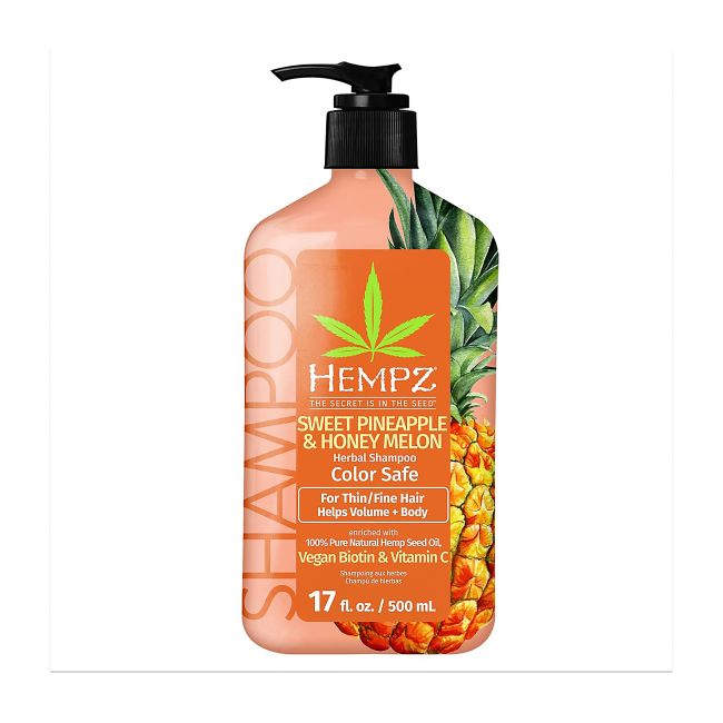 HEMPZ SWEET PINEAPPLE & HONEY MELON plaukų šampūnas, 500 ml